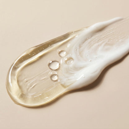The Care Formula Gentle Oil Cleanser oil to milk texture close-up