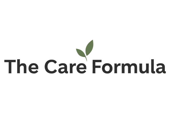 The Care Formula header logo with bold, tall text