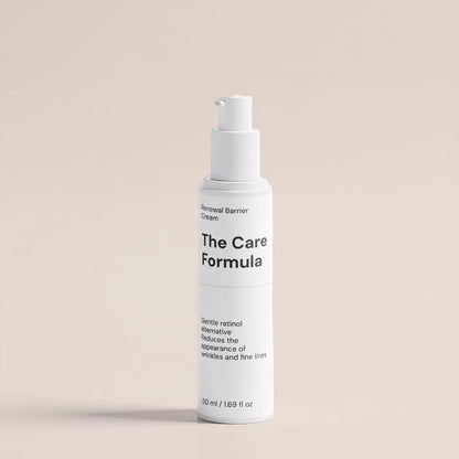 The Care Formula Renewal Barrier Cream moisturizing face cream clean studio image