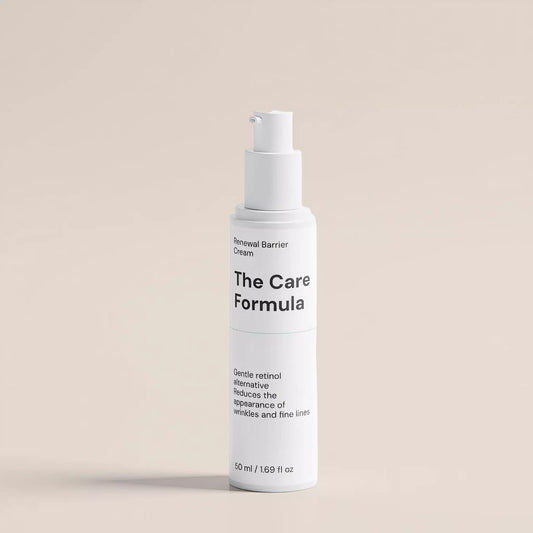 The Care Formula Renewal Barrier Cream moisturizing face cream clean studio image
