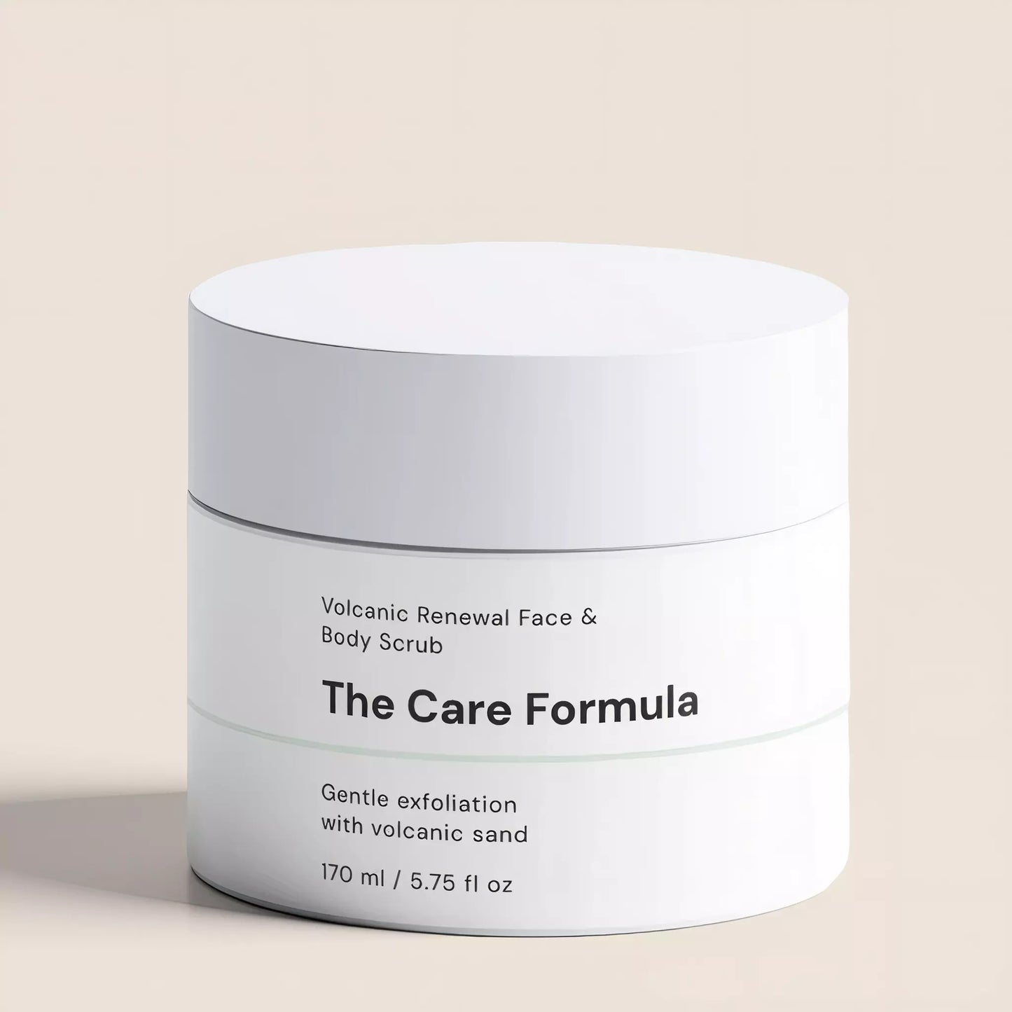 The Care Formula Volcanic Renewal Face and Body Scrub exfoliating scrub clean studio image